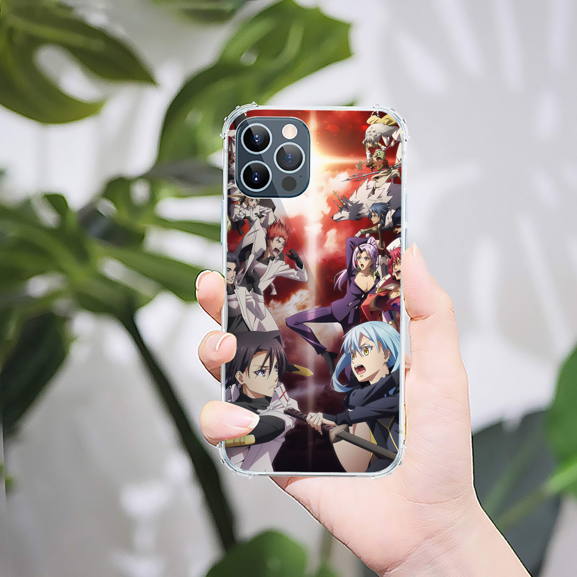 （画像用） 転スラ Regarding Reincarnated to Slime 【iPhone 12シリーズ対応】透明スマホケース（クリアソフトケース）